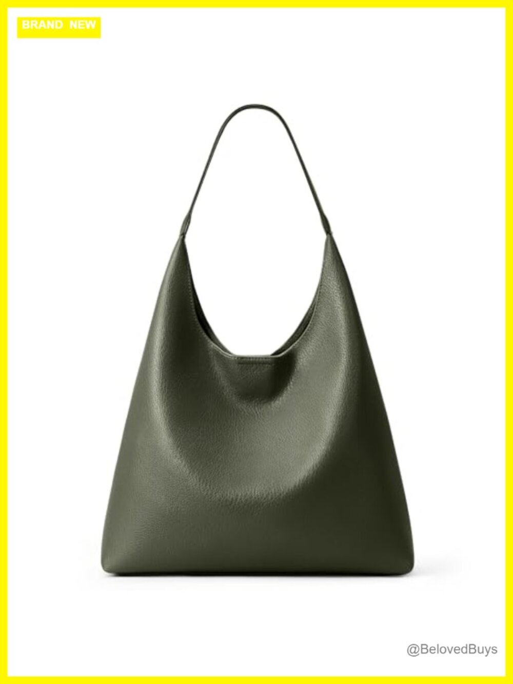Slouchy 34cm Hobo Bag Vegan Leather Everyday Tote Weekender